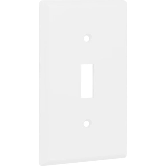 16 Hyper Tough Wallplates, Single Switch, White, 5in, 53142-T1 - NEW in package - Picture 8 of 16